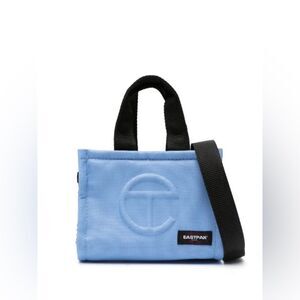 NWT Telfar x Eastpak Small Shopper Tote Bag in Cerulean Blue/Black